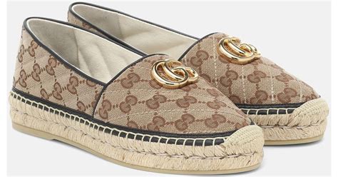 brown gucci espadrilles|Gucci espadrilles women us.